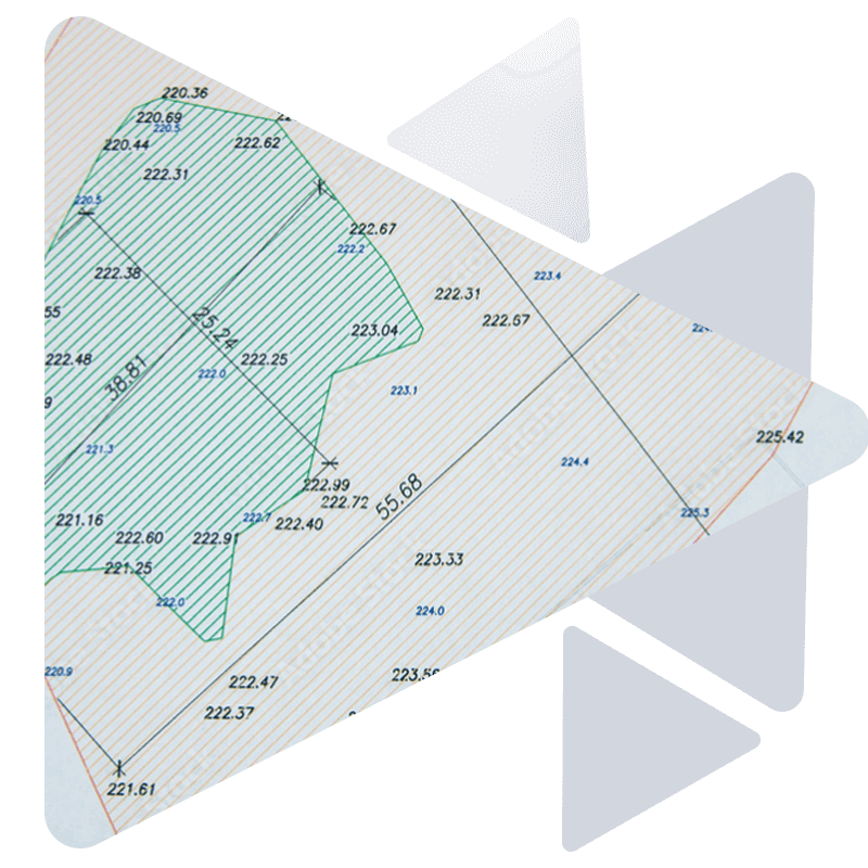 Land surveyor working with instrument on construction site